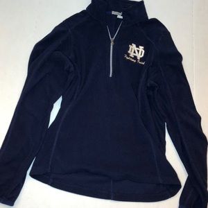 Notre Dame fleece pull over size xl